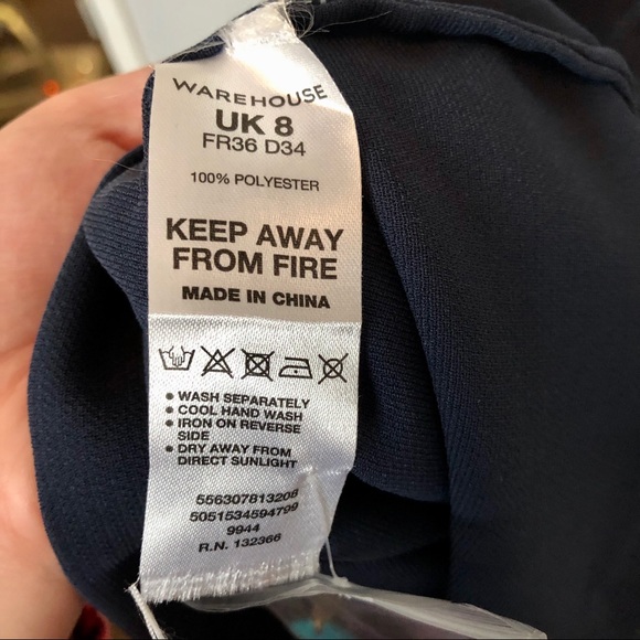 20% OFF🌟Warehouse Embellished Navy Shift Dress - Picture 8 of 10